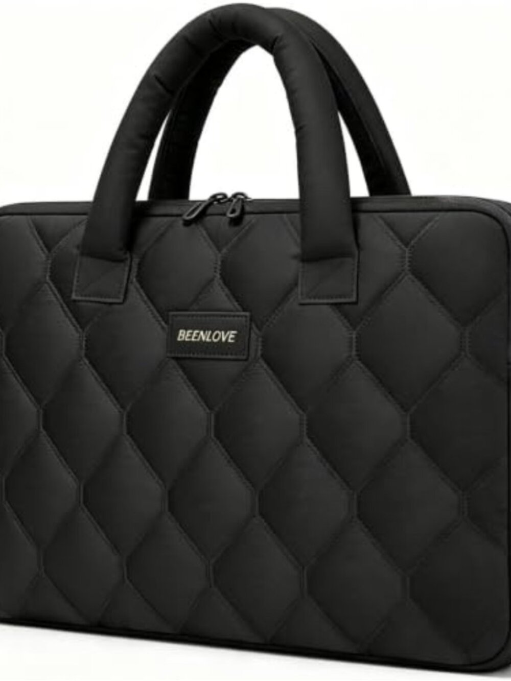 BEENLOVE Puffy Laptop Bag for Women - 15-16 inch Quilted Laptop Sleeve Case